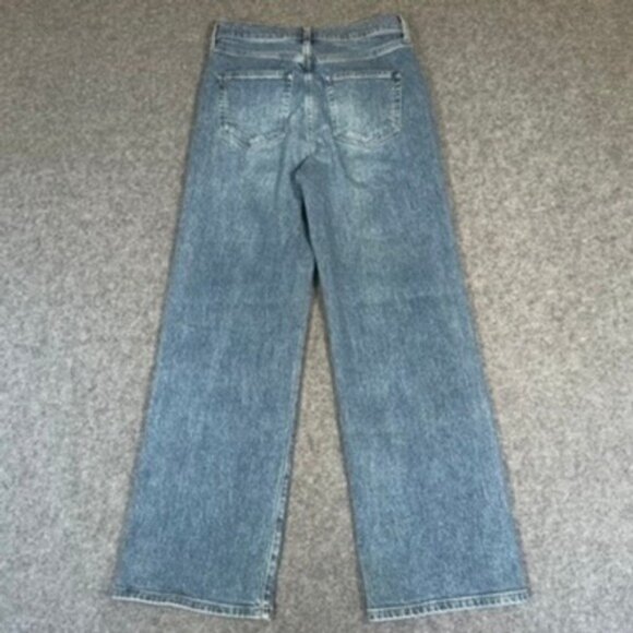 AYR Wide Leg Secret Sauce Comfort Stretch Jeans Size 28S Med Wash Lux Denim Boho - Picture 2 of 13
